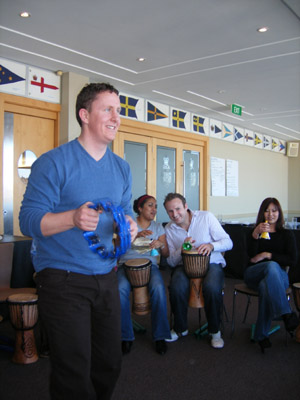 ANZ Corporate Drumming Event Royal Motor Yacht Club Potts Point